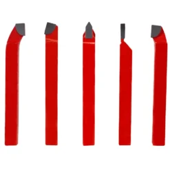 WEN 3455-10004 5-Piece Metal Lathe Cutting Tool Kit with Tungsten-Carbide Tips