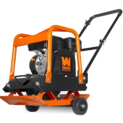 WEN 56012 Plate Compactor, 7HP, 212cc, with Wheel Kit and 4496-Pound Compaction Force