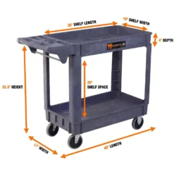 WEN 73002 500-Pound Capacity 40 by 17-Inch Service Utility Cart