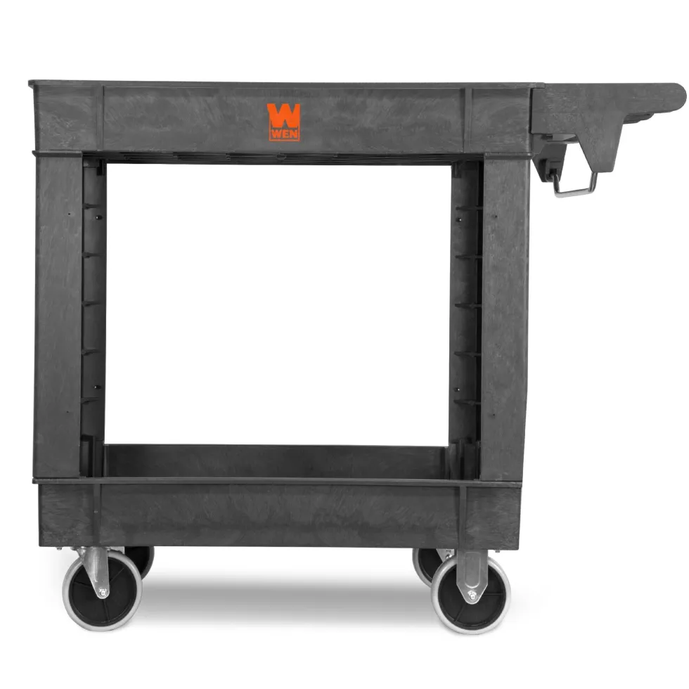 WEN 73009 500-Pound Capacity 40 by 17-Inch Two-Shelf Service Utility Cart