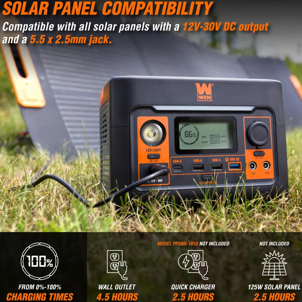WEN PP300i 300-Watt 269Wh Lithium-Ion Power Station and Battery-Powered Inverter Generator