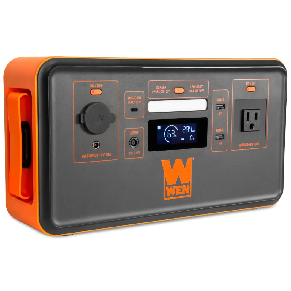 WEN PP448i 500-Watt 448Wh Lithium-Ion Power Station and Battery-Powered Inverter