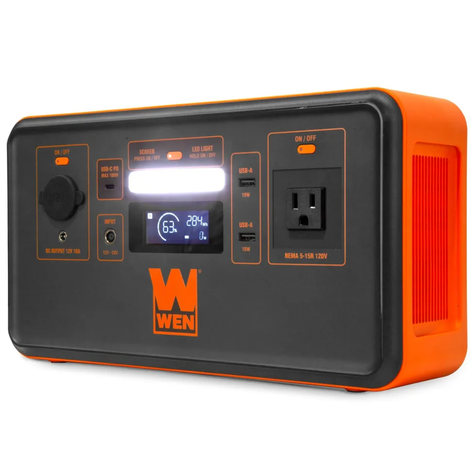 WEN PP448i 500-Watt 448Wh Lithium-Ion Power Station and Battery-Powered Inverter