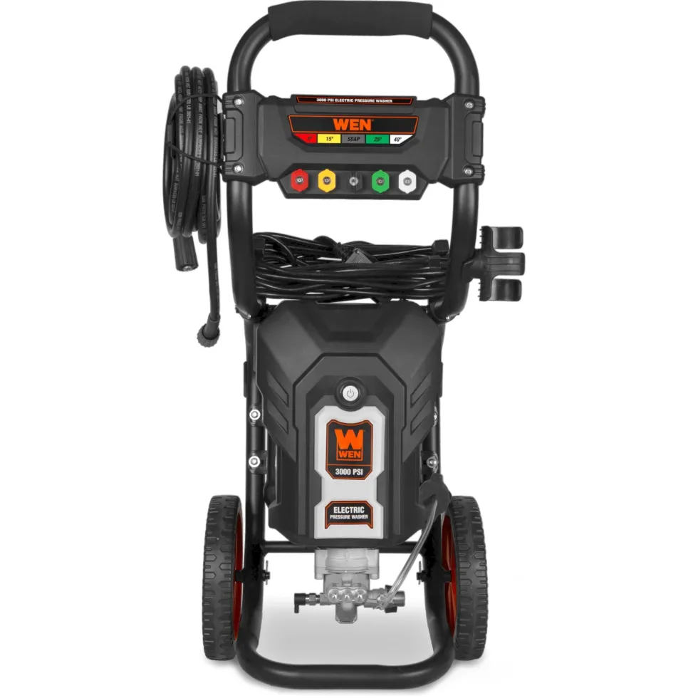 WEN PW3000E 3000 PSI Brushless Electric Pressure Washer, 2.0 GPM with Onboard Detergent Tank