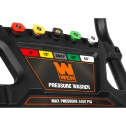 WEN PW224G 3400 PSI Gas Pressure Washer with 223cc Engine, 2.7 GPM Flow Rate and Onboard Soap Tank