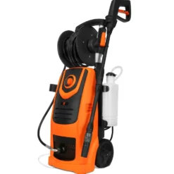 WEN PW22 2100 PSI 1.3 GPM 13.5-Amp Electric Pressure Washer with Variable Flow Power and Hose Reel