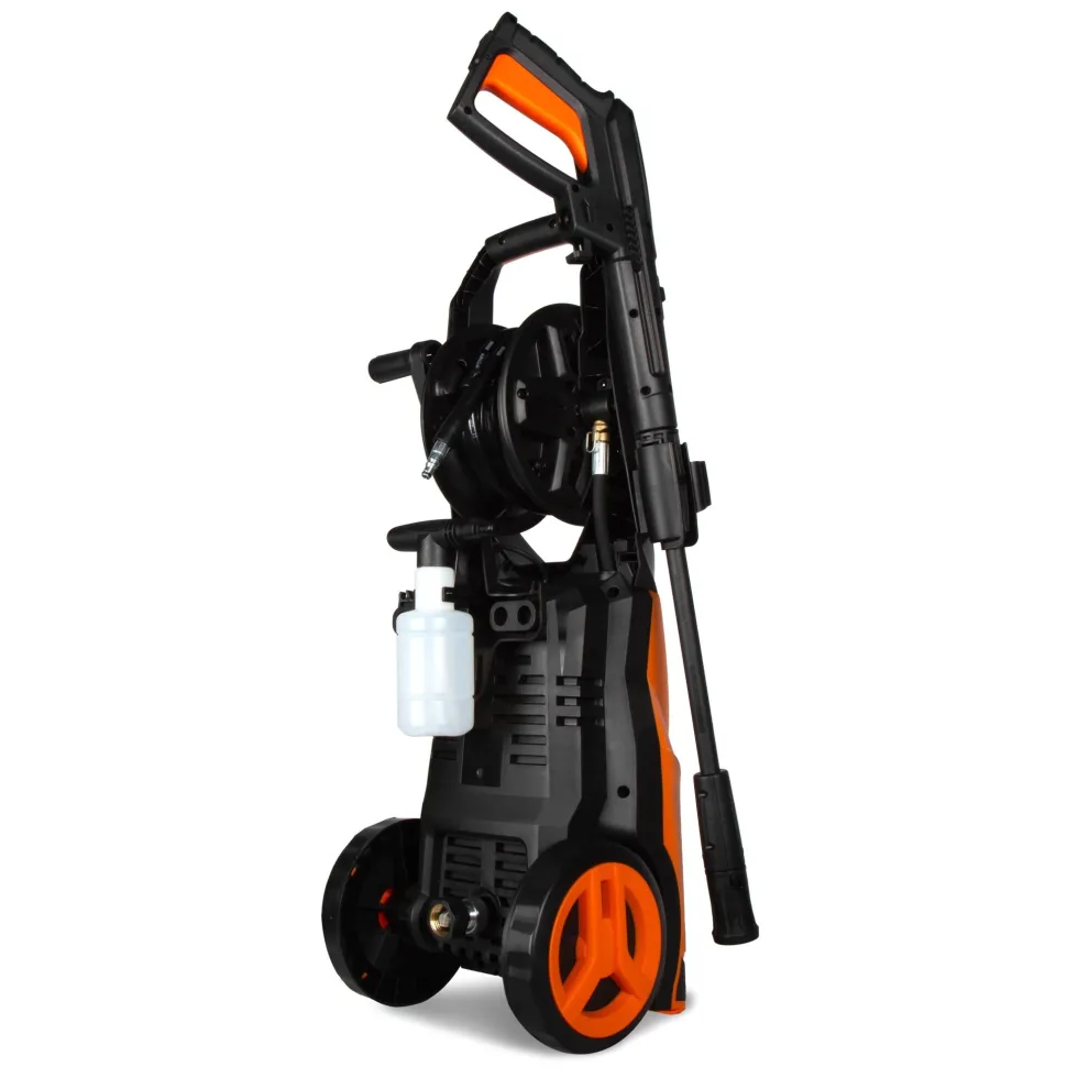 WEN PW23V 2300 PSI Electric Pressure Washer with Variable Pressure, Hose Reel, Wheel Kit, and 1.4 GPM Adjustable Flow Rate