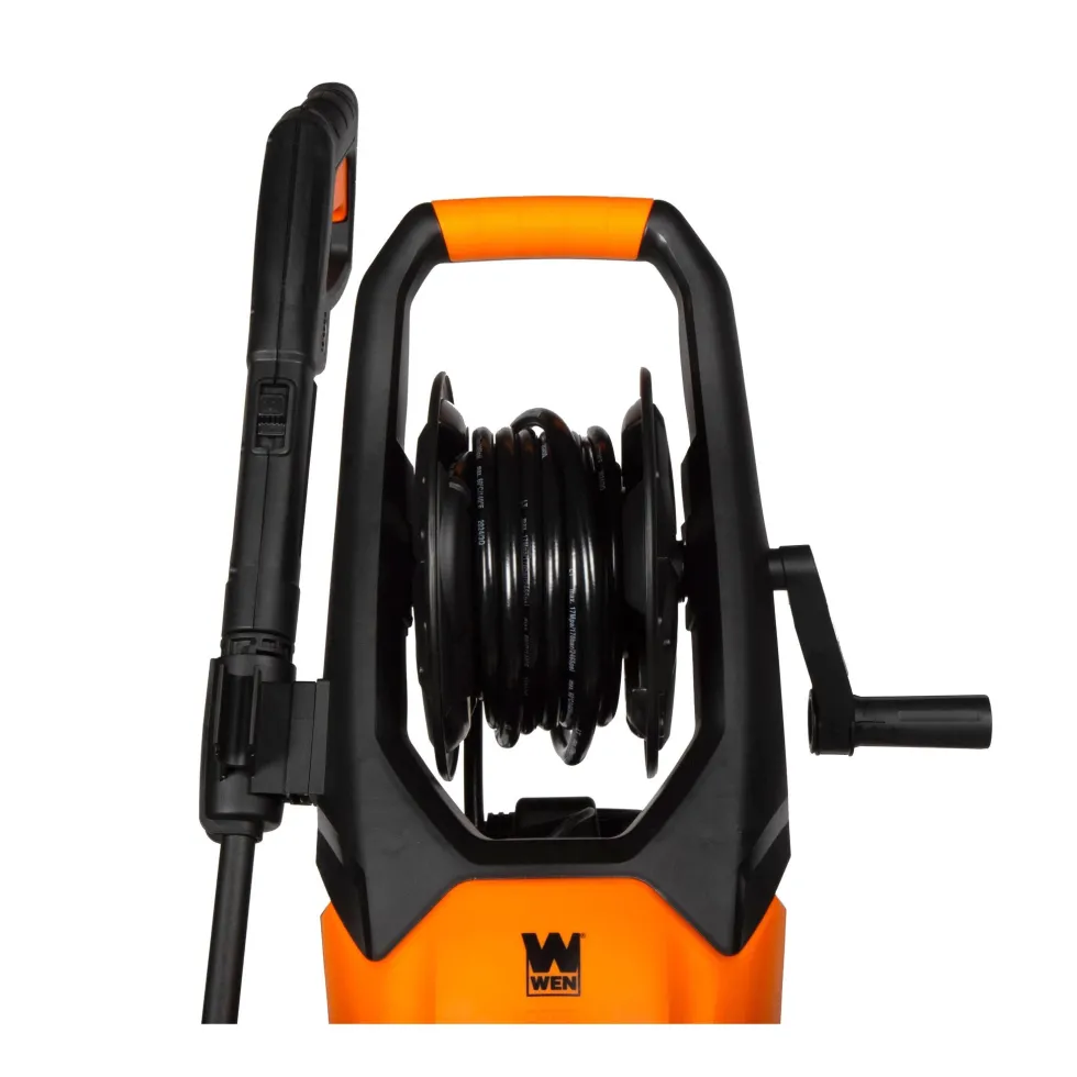 WEN PW23V 2300 PSI Electric Pressure Washer with Variable Pressure, Hose Reel, Wheel Kit, and 1.4 GPM Adjustable Flow Rate
