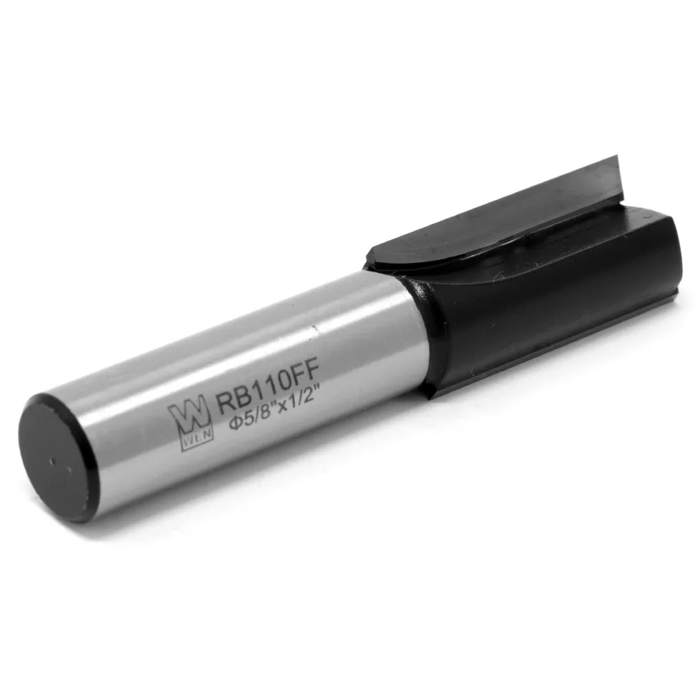 WEN RB110FF 5/8 in. Straight 2-Flute Carbide-Tipped Router Bit with 1/2 in. Shank