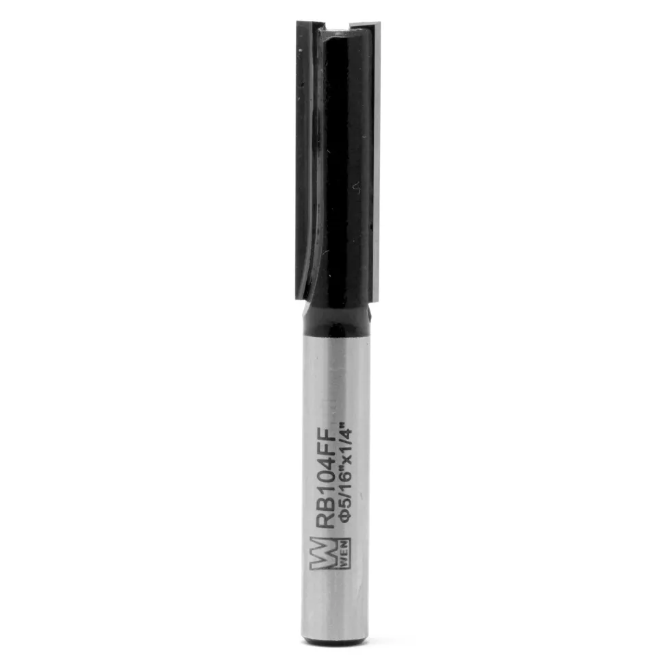 WEN RB104FF 5/16 in. Straight 2-Flute Carbide-Tipped Router Bit with 1/4 in. Shank