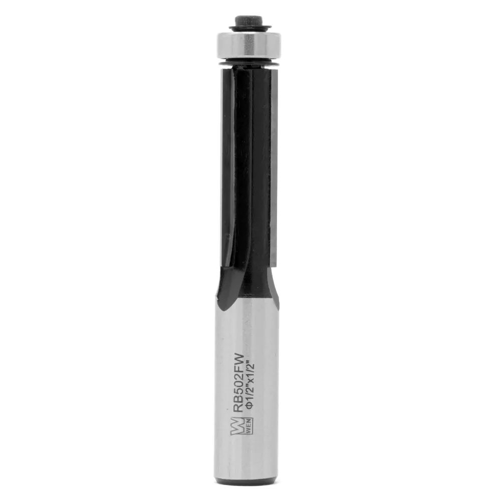 WEN RB502FW 1/2 in. Flush Trim 3-Wing Carbide-Tipped Router Bit with 1/2 in. Shank