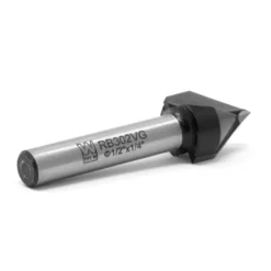 WEN RB302VG 1/2 in. V-Groove Carbide-Tipped Router Bit with 1/4 in. Shank and 5/8 in. Cutting Length