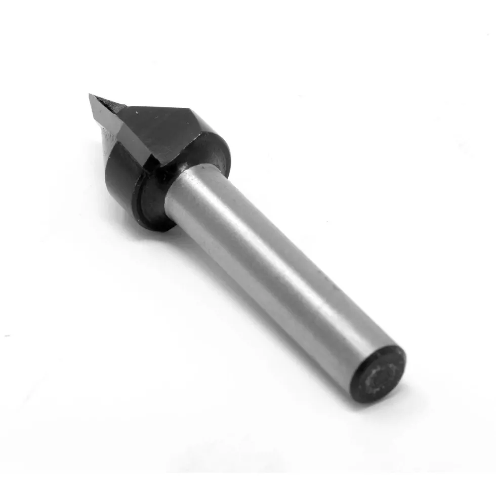 WEN RB302VG 1/2 in. V-Groove Carbide-Tipped Router Bit with 1/4 in. Shank and 5/8 in. Cutting Length