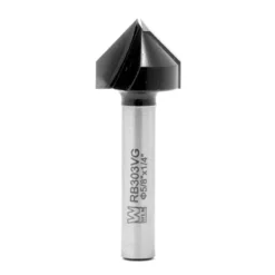 WEN RB303VG 5/8 in. V-Groove Carbide-Tipped Router Bit with 1/4 in. Shank