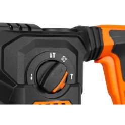 WEN RH1042 12-Amp 1-3/16-Inch Variable Speed SDS Plus Corded Rotary Hammer Kit with Case, Chisels, and Drill Bits