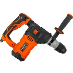 WEN RH1042 12-Amp 1-3/16-Inch Variable Speed SDS Plus Corded Rotary Hammer Kit with Case, Chisels, and Drill Bits