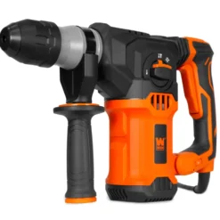 WEN RH1042 12-Amp 1-3/16-Inch Variable Speed SDS Plus Corded Rotary Hammer Kit with Case, Chisels, and Drill Bits