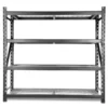 WEN RK7724-4 Four-Tier Industrial Steel Storage Rack with Adjustable Shelving and 8000-Pound Capacity