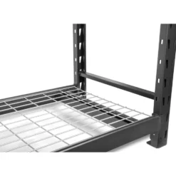 WEN RK7724-3 Three-Tier Industrial Steel Storage Rack with Adjustable Shelving and 6000-Pound Capacity