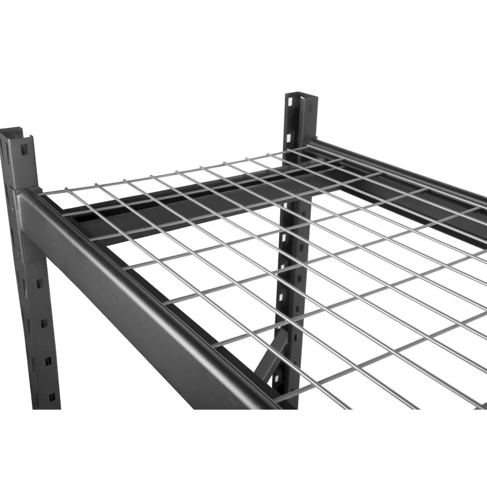 WEN RK7724-3 Three-Tier Industrial Steel Storage Rack with Adjustable Shelving and 6000-Pound Capacity