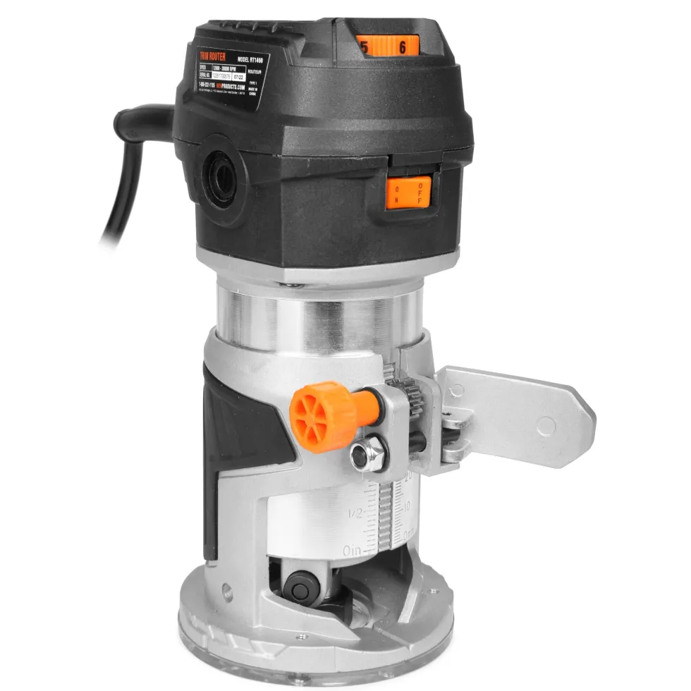 WEN RT1460 6-Amp Handheld 1/4-Inch Variable Speed Laminate Trim Router for Woodworking