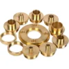 WEN RT011A WEN Solid Brass Router Template and Guide Bushing Set, 1-3/16-Inch Base Plate, 11-Piece Kit