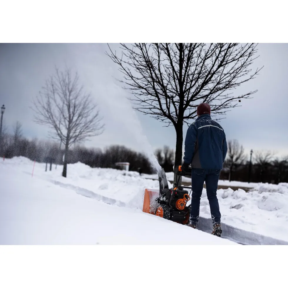 WEN SB209E 24-inch 209cc Two-Stage Self-Propelled Gas-Powered Snow Blower with Electric Start