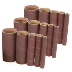 WEN 6535SPA Oscillating Spindle Sandpaper Sanding Sleeves with 5-5/8-Inch Height, Assorted Grits, 15 Pack