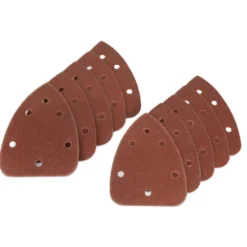 WEN 6301SP240 Detailing Palm Sander 240-Grit Hook and Loop Sandpaper (10-Pack)