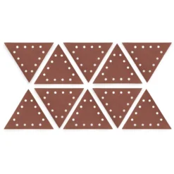 WEN 6377SP150 Drywall Sander 150-Grit Hook and Loop 11-1/4 Inch Triangle Sandpaper, 10-Pack