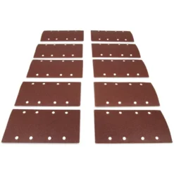 WEN 6313SP80 Electric 1/3 Sheet Sander 80-Grit Hook and Loop Sandpaper (10-Pack)