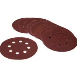 WEN 6305SP120 120-Grit Hook-and-Loop 5-Inch Sandpaper Sanding Discs, 10 Pack