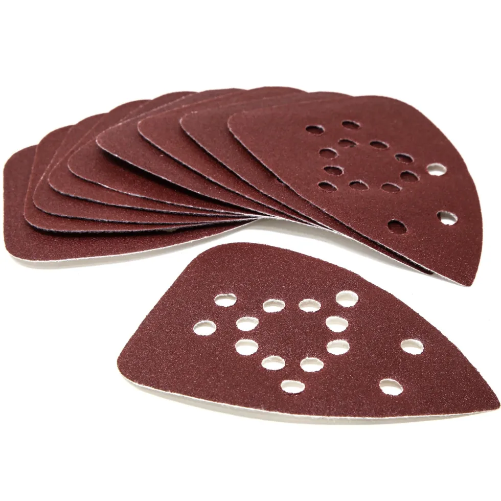 WEN 20401SP80 80-Grit Hook and Loop Palm Sander Sandpaper for the WEN Cordless Palm Sander, 10-Pack