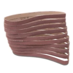 WEN 6307SP320 320-Grit 1/2 x 18-Inch Sanding Belt Sandpaper (10 Pack)
