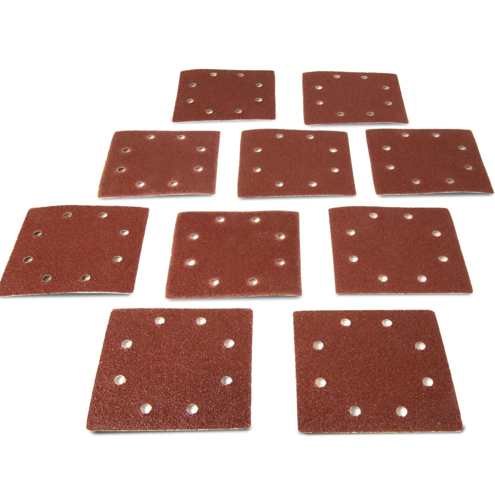 WEN 6304SP240 1/4-Sheet Sander 240-Grit Hook-and-Loop Sandpaper, 10-Pack
