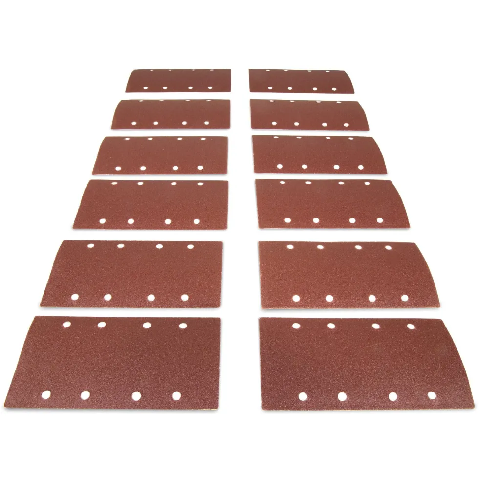 WEN 6313SP 1/3 Sheet Sander Hook-and-Loop Sandpaper Assorted Grits (12-Pack)