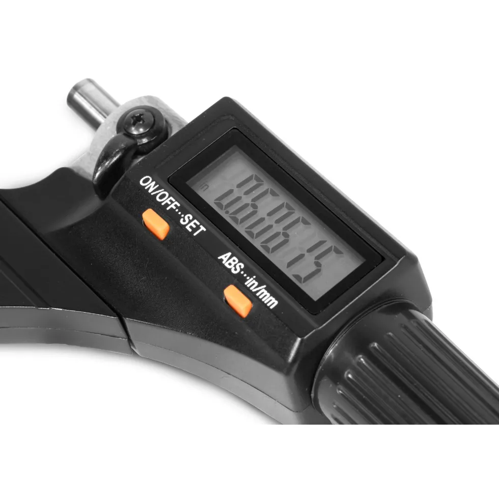 WEN 10725 Standard and Metric Digital Micrometer with 0 to 1-Inch Range, .00005-Inch Accuracy, LCD Readout and Storage Case