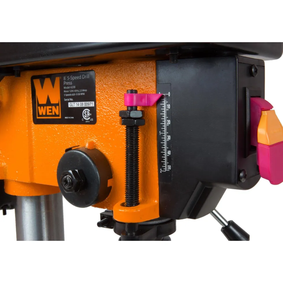 WEN 4208T 2.3-Amp 8-Inch 5-Speed Cast Iron Benchtop Drill Press
