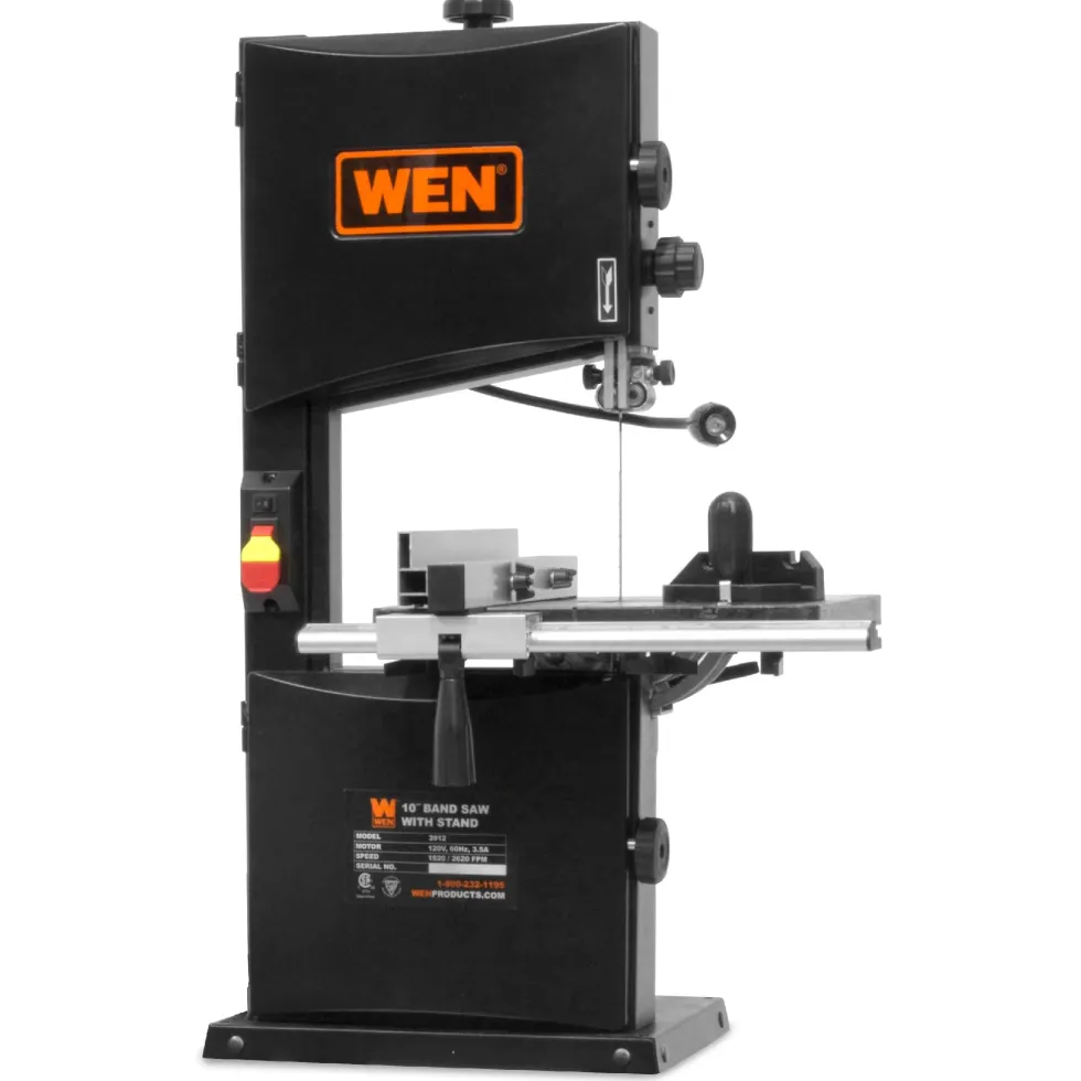 WEN 3962T 3.5-Amp 10-Inch Two-Speed Band Saw with Stand and Worklight