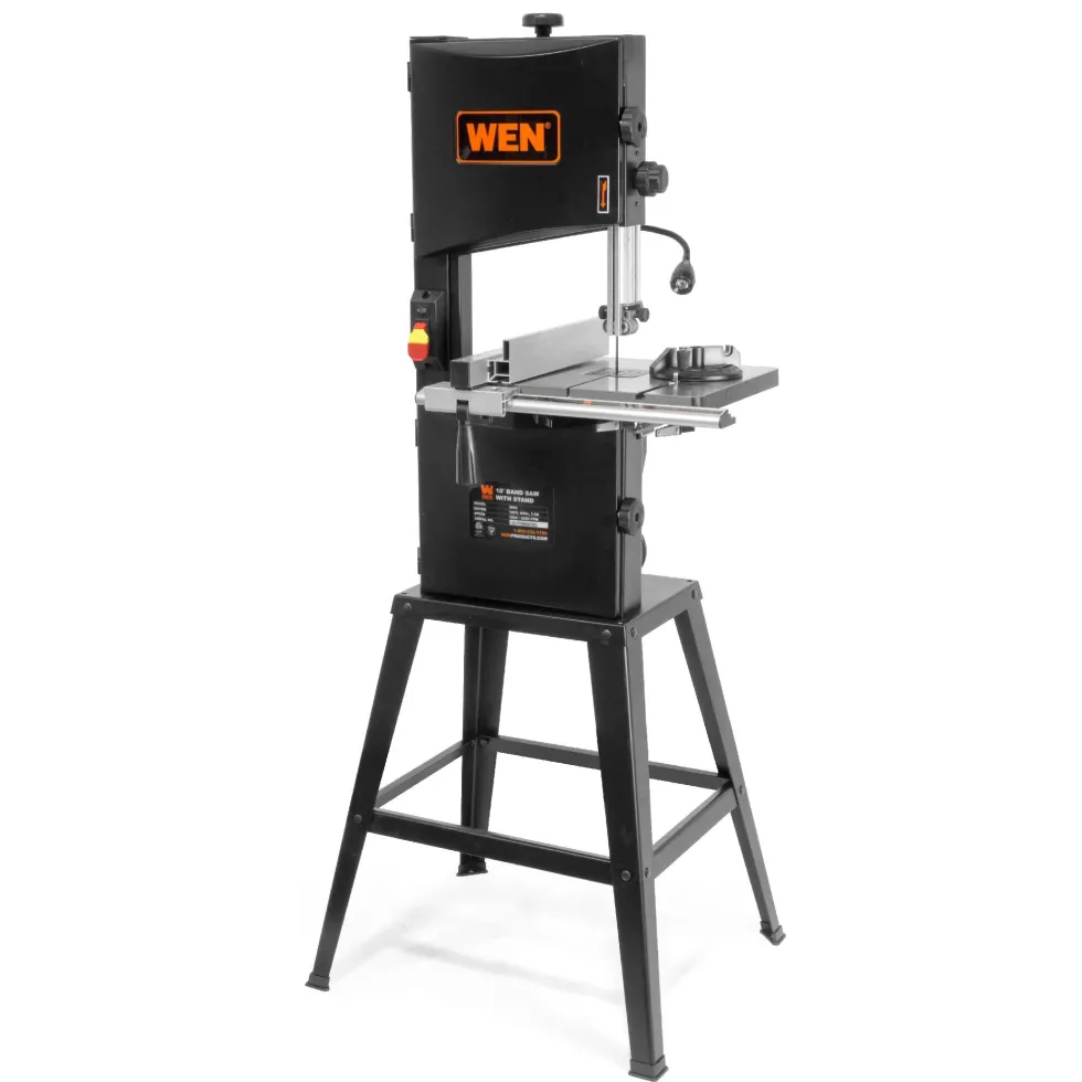 WEN 3962T 3.5-Amp 10-Inch Two-Speed Band Saw with Stand and Worklight