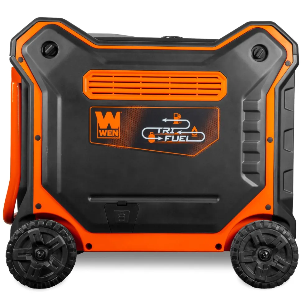WEN TF1300iX 13,000-Watt 120V/240V Tri-Fuel Inverter Generator with Quiet 550cc Engine, Electric Start, Wheel Kit, and CO Watchdog, Gas, Propane, and Natural Gas Powered