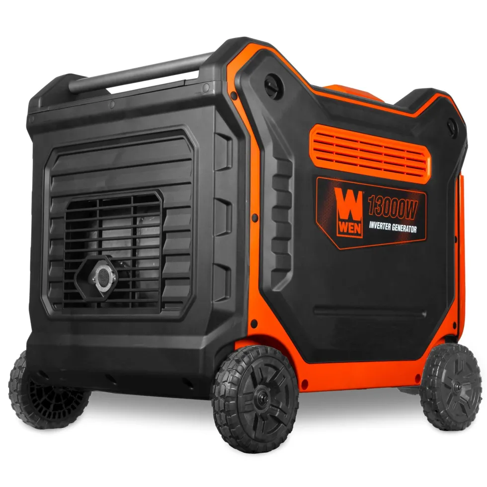 WEN TF1300iX 13,000-Watt 120V/240V Tri-Fuel Inverter Generator with Quiet 550cc Engine, Electric Start, Wheel Kit, and CO Watchdog, Gas, Propane, and Natural Gas Powered