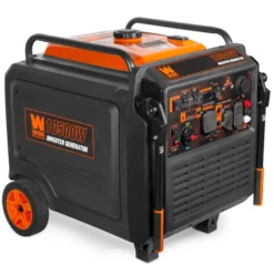 WEN TF1050iX 10,500-Watt 120V/240V Tri-Fuel Inverter Generator with Quiet 457cc Engine, Electric Start, Wheel Kit, and CO Watchdog, Gas, Propane, and Natural Gas Powered