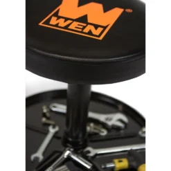 WEN 73012T 300-Pound Capacity Pneumatic Rolling Mechanic Stool