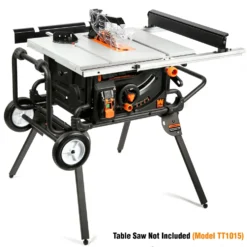 WEN TT1088 Rolling Mobile Table Saw Stand for 10-Inch Industrial Benchtop Jobsite Table Saws