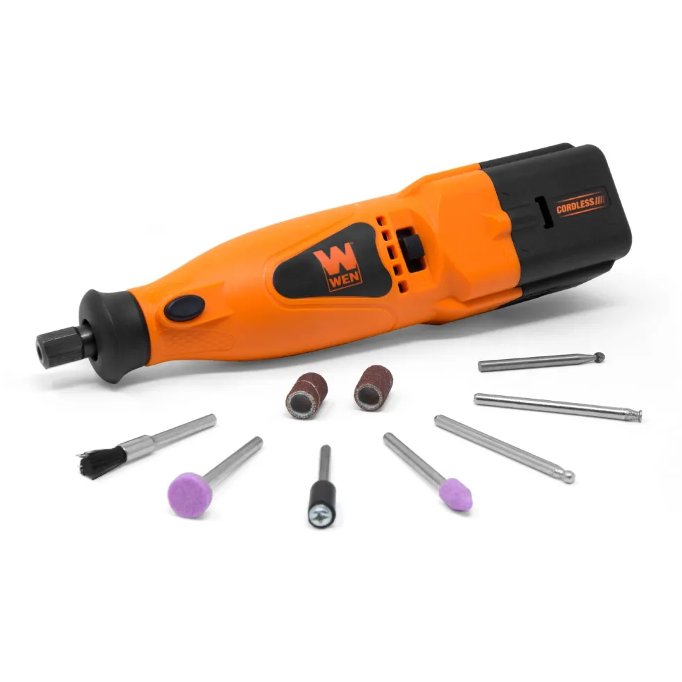 WEN 23006 Two-Speed Cordless Rotary Tool Kit with 10-Piece Accessory Set