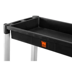 WEN 73162 Two-Tray 300-Pound Capacity Double Decker Service and Utility Cart