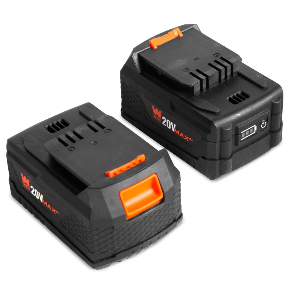 WEN 20VB25D 20V Max Starter Kit with Two 5.0 Ah Lithium-Ion Batteries and Dual Port Charger