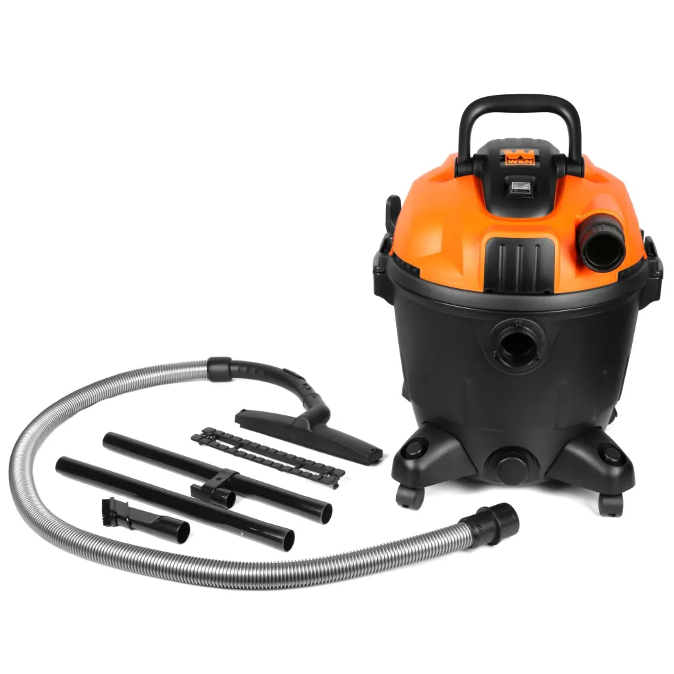 WEN VC9209 10-Amp 9.25-Gallon 6.5 Peak HP Wet/Dry Shop Vacuum and Blower with 0.3-Micron HEPA Filter, Hose, and Accessories