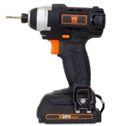 WEN 20V Cordless Impact Driver, Sander, and Impact Wrench Bundle with Two Batteries, Two Chargers, and Tool Bag